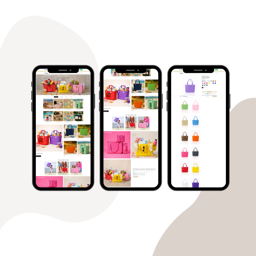 Boggbagss – Prebuilt Shopify Store for Women’s Trendy Beach & Everyday Bags