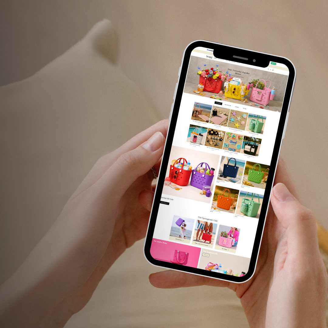 Boggbagss – Prebuilt Shopify Store for Women’s Trendy Beach & Everyday Bags