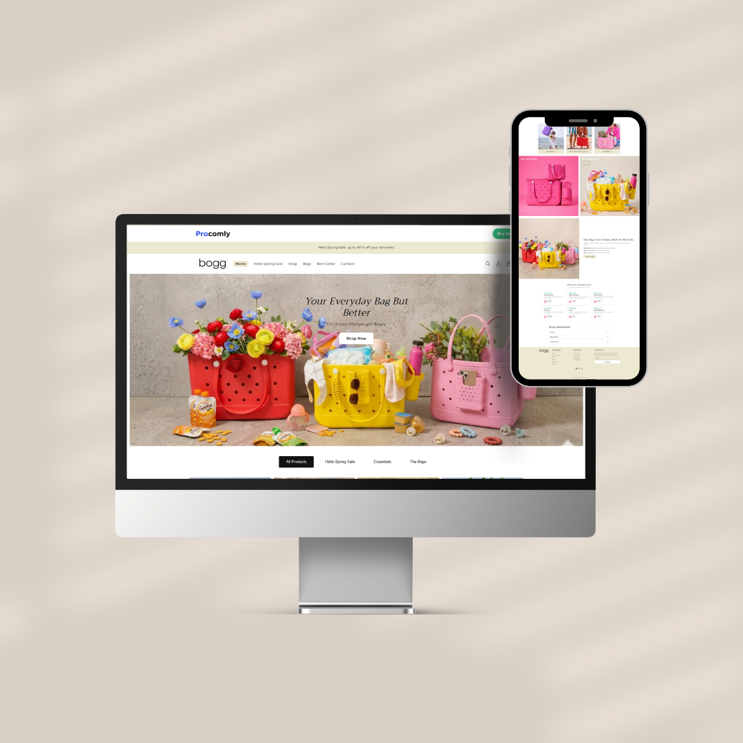 Boggbagss – Prebuilt Shopify Store for Women’s Trendy Beach & Everyday Bags
