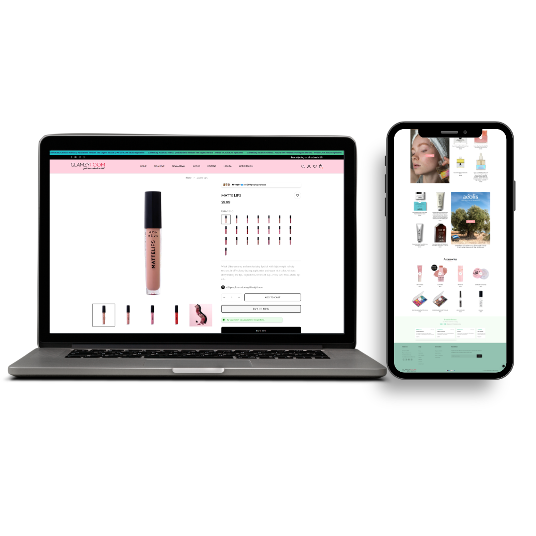 Glam Up Your Look with Glamzyroom – Prebuilt Beauty & Skincare Shopify Store