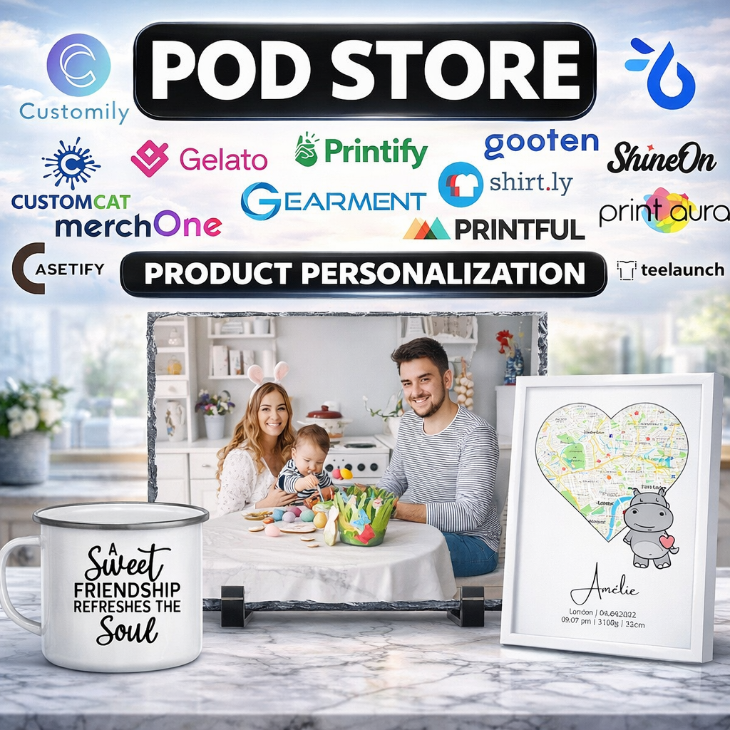 Teeinblue Expert POD store and personalized products showcase