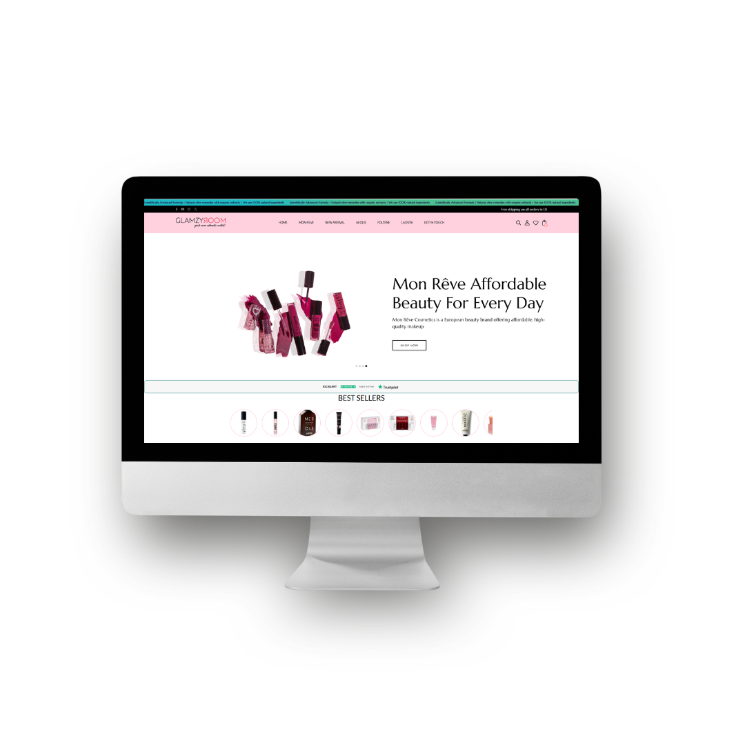 Glam Up Your Look with Glamzyroom – Prebuilt Beauty & Skincare Shopify Store