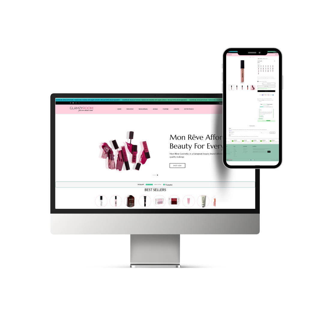 Glam Up Your Look with Glamzyroom – Prebuilt Beauty & Skincare Shopify Store