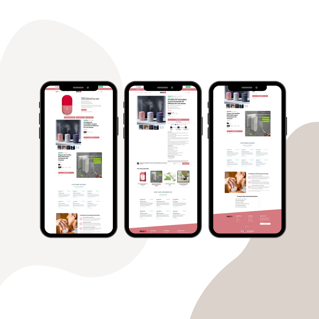 IMA-Studio – Prebuilt Shopify Store for Beauty & Smart Lifestyle Gadgets