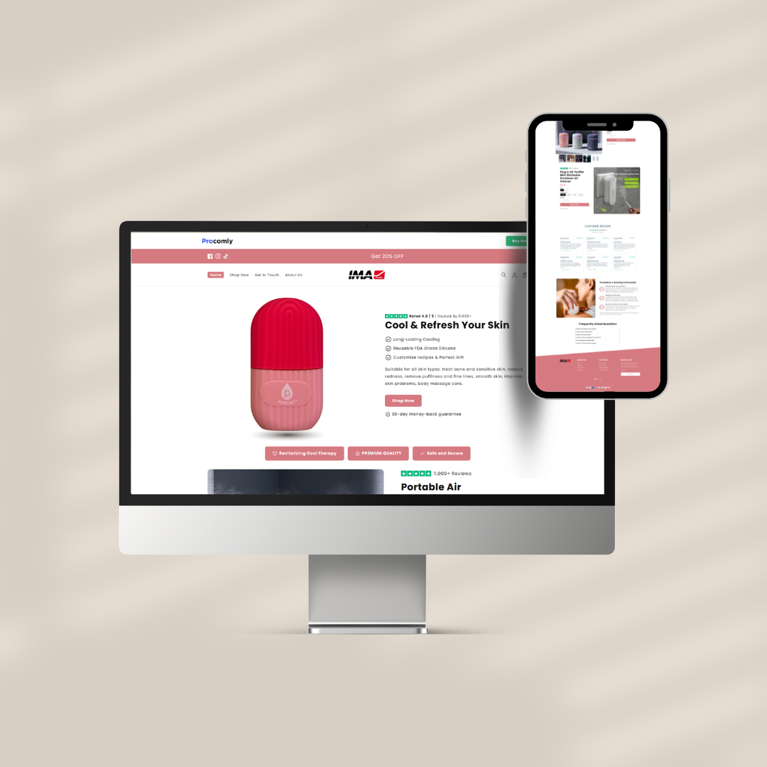 IMA-Studio – Prebuilt Shopify Store for Beauty & Smart Lifestyle Gadgets